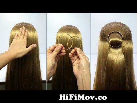 Quick & Elegant Hairstyle with Bangles || Hairstyle in 1min || updo  Hairstyle || Hairstyle Matters from bangla hiarstyil Watch Video -  