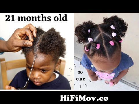 10 mins Hair Style on a ToddlerLittle black Girls Simple and Cute KIDS  Hairstyle on Short Hair from gril hair Watch Video 