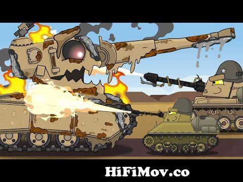 Flamethrower tank vs the devouring monster. Cartoons about tanks from song  tomi Watch Video 