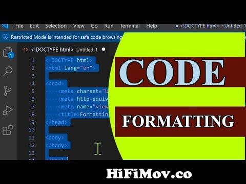 How to Format Code on Visual Studio Code from format in vs code Watch Video  