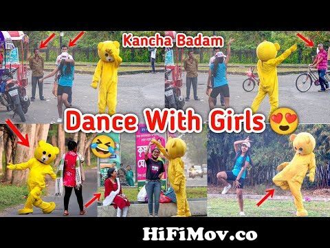 Teddy Bear Dance With Cute Girl's 😍| Public Funny Reaction 😂🤣| Prank in  India| Kolkata | Crazy Teddy from indian taddy be Watch Video 