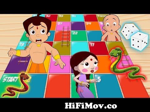 Chhota Bheem - Jadui Snake and Ladder | Funny Kids Videos | Fun Cartoon for  Kids from chhota bheem video 3gp 1mbর Watch Video 