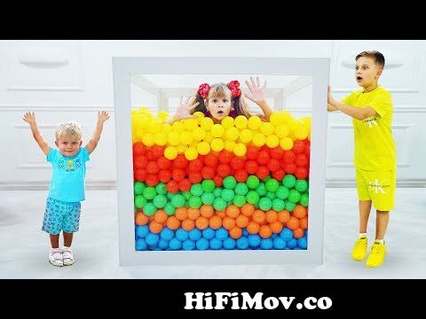 Diana and Roma Cube Challenge and other Funny Kids Stories with baby Oliver  from dina mp3 Watch Video 