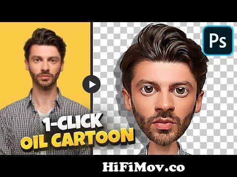 How to Turn Photo to Cartoon Effect (with Oil Paint Effect) - Photoshop  Tutorial from cartoon line picture Watch Video 