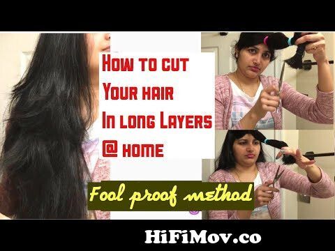 Layered HairCut 💇🏻‍♀️ For Long Hair @Home || DIY Layered Haircut With