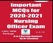 A to Z Nursing Analysis By Dr.Chouhan