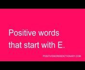 Positive words dictionary