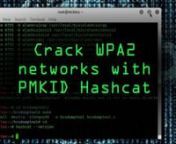 How to Hack WPA2 Networks with the PMKID Hashcat AttacknFull Tutorial: https://nulb.app/z4ektnSubscribe to Null Byte: https://vimeo.com/channels/nullbytenSubscribe to WonderHowTo: https://vimeo.com/wonderhowtonKody&#39;s Twitter: https://twitter.com/KodyKinziennCyber Weapons Lab, Episode 046nnHacking WPA networks can be a fairly noisy attack that required the target to have someone connected in order to capture a handshake. However, some networks using PMKID are susceptible to a recently discovered