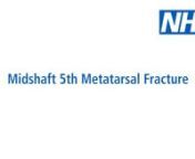 This video is for patients under the care of the Virtual Fracture Clinic. Only follow the advice in this video if you have been advised by your Hospital or Health Care Professional that it is safe to do so.