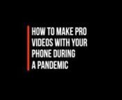 How to make pro videos with your phone during a pandemic (21 min)nnTime Stamps:nn1. Better Video Calls 50 secn2. Camera/video settings 3min 20secn3. Basic Kit 4 min 59 secn4. Lighting 6 min 37 secn5. Composition 8 min 10 secn6. Audio 11 min 33 secn7. Interview technique 13 min 37 secn8. Interviews to films 18 min 10 secnnnnnMobile Filmmaking - notesnDr Barry J Gibb &#124; barryjamesgibb.com &#124; barryjgibb@icloud.comnnToday - the basics of filmmaking - for anywhere, any time, any camera.nn1. Background