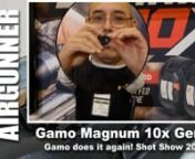 Check out the new Gamo Swarm Magnum 10x Gen II! Gamo rocked the airgun world a couple of years back with their Swarm Maxxim.Then they started adding the swarm system to more airguns, like the gamo magnum, and WHY NOT it completely transforms a standard single shot break barrel into an awesome REPEATER.Last year they introduced their new Gen II on the Fusion that gave us back OPEN SIGHTS which was also awesome.Now they’ve created an even better mag system for the Gen II which helps elimin