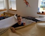 6 year old Loves Good Mythical Morning with Rhett and Link and decided while in quarantine to build a blanket fort and wanted to do some videos.