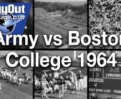 Army 19, Boston College 13. Highlights of the most exciting football game of the week. The clash at West Point, N.Y., in Michie Stadium between the Army Black Knights and the Boston College Eagles. A startling 93-yard run by Army’s Fred Barofsky and the Eagles’ desperate last quarter two goal offensive feature the report.nnStock Footage Link:nhttps://www.buyoutfootage.com/pages/titles/pd_nr_321c.php