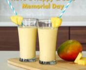 Enjoy a refreshing, non-alcoholic smoothie this Memorial Day and summer season. Wonderful tropical flavors with mango and pineapple blended with vanilla ice cream. Celebrate Safely, Designate a Driver campaign by Northeast Florida Department of Transportation, Community Traffic Safety Program &#124; Recipes for the Road