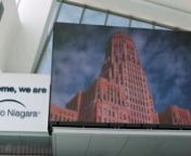 Travelers using Buffalo Niagara International Airport are receiving information in a more visually impactful way thanks to a Christie® Velvet® LED video wall and LCD panels inside the terminal. With advertising content controlled by the Christie Spyder X20 and Christie Phoenix video processors, passengers can also quickly pinpoint local attractions.