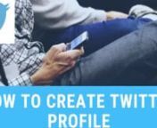 Let us understand how to create a Twitter profile. You can set up either personal or business Twitter profile. :Log on to twitter.com and follow the procedure to set up aTwitter account.nnSign up by providing necessary details.You will receive a verification code, which you need to enter to verify your account. The Twitter profile will then be created.nnAdd username, this will be used to tag or follow you on Twitter. Display name will be seen when you post your Tweets. Usernames are confirmed ba