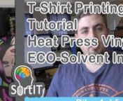 -This video shows you the step by step process that goes into designing a T-shirt using the Heatware Heat Press machine with ECO-Solvent Ink. nn-When it comes to T-Shirt Printing ensure that the T-Shirt that you’re going to print on is a 100% Cotton, 100% Polyester or 100% Poly-Cotton Blend. It has to come from a reputable supplier. nn-In the design stage you can use any program that you have available on your PC whether it be Coral Design or Photoshop. nn-Design your image output or decorativ