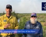 Watch this video update filmed at the edge of the village of Chalkyitsik, Alaska with the nearly 500,000 acre complex of lightning caused fires burning visibly in the background. Follow all of the insider video updates by subscribing to the Chalkyitsik Complex YouTube channel by clicking here https://bit.ly/2K5TW6h. As the hot and dry conditions that have contributed to the very large fire growth in the upper Yukon Flats continues,fire behavior has been active with torching, running and flanki