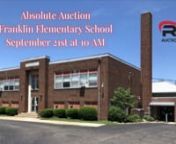 Absolute Franklin Elementary School Real Estate and Chattel AuctionnnSaturday September 21st 2019, 10:00 AM Real EstatennChattels to follow at approx. 10:30nn2060 Moreland Rd. Wooster, OH 44691nnReal Estate: the school sits on 5 acres in a prime rural location in Franklin Twp-Wayne County-parcel# 30-01348.00.The building consists of 10 classrooms, office, library, gymnasium with part of it being a recent addition in 2001.The school has been up and running until this year but safety and opera