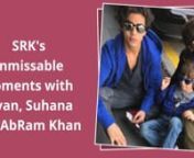Shah Rukh Khan shares an amazing bond with his kids Aryan, Suhana and AbRam Khan from suhana khan
