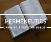 Hermeneutics - Course Trailer - EBI from ebi course