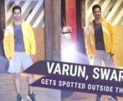 Bollywood actors Varun Dhawan, Swara Bhaskar and Vatsal Sheth have been recently snapped outside the gym in Juhu. One of the actors who is often spotted post his workout sessions isVarun Dhawan.