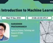 # Invited SpeakernnNaruemon Pratanwanich, PhDnn# Abstractnn“When you’re fundraising, it’s AI. When you’re hiring, it’s ML. When you’re implementing, it’s logistic regression.”—everyone on Twitter ever.What does Machine Learning (ML) actually mean? The layman explanation is that ML is a field that equips computers with the capability to “learn” from data without being programmed explicitly, though, to be clear, teaching computers to “learn” still requires a bit of prog