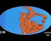 Source: http://www.tectonics.caltech.edu/outreach/animations/drift.htmlnnThe continents are moving, along with the sea floor, at about 2 inches/year. They don&#39;t travel very far over a human life span, but it adds up over millions of years.nThis animation shows the movement of the continents over the past 250 million years. It starts when dinosaurs roamed the earth. At that time, the continents were all together, forming one land mass called Pangaea.nnOver the next 250 million years, the land mas