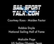 Sail Sport Talk with Karen Lile and Rick Tittle:Show 23 Broadcast on Sports Byline on Sep 3, 2019. Guests: Courtney Koos (Maiden Factor), Robbie Doyle (National Sailing Hall of Fame) and Malcolm Page (US Sailing Olympic Team).For the Jazz Cup Spotlight, special thanks to Patti Mangan of South Beach Yacht Club for recognizing the Jazz Cup&#39;s Sponsor Firestone - Walker Brewing Company. nnThis Sail Sport talk Show with Karen Lile was previously live broadcast to 82 million people in 168 countrie