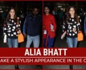 Alia Bhatt recently went to London to visit her boyfriend, Ranbir Kapoor. She was spotted arriving at the airport dressed in casuals. She donned a black sweatshirt with white hearts, jeans and knee-high leather boots. She was all smiles for the paparazzi as she walked out of the airport.Alia was asked about the wedding rumors to which she replied with