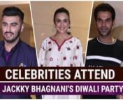 Jackky Bhagnani recently held a Diwali bash at his residence. It was attended by Arjun Kapoor, Rajkummar Rao and Preity Zinta among other celebrities. Arjun Kapoor arrived dressed in a blue kurta with white pajama while Rajkummar Rao arrived in a more modern outfit. His girlfriend, Patralekaa, on the other hand, donned a white embroidered lehenga. Preity Zinta also arrived at the event dressed in a white indo-western ensemble.