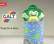 A soft fun version of the classic jack-in-a-box toy, with a difference - lift the lid and the frog jumps right out of the box. The game of peep-o can be repeated time and time again. The frog will squeak and rattle; the lily pad lid has crinkle petals and different textures to explore. Soft and safe with removable, machine washable box and lid covers.