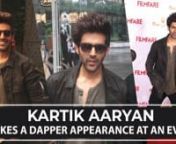 Kartik Aaryan recently attended an event in the city. He was seen unveiling the November cover of a leading magazine. Speaking about his style, Kartik looked amazing in the jacket and denims. On the work front, he recently wrapped up the shoot of Imtiaz Ali&#39;s next movie also starring Sara Ali Khan. He is currently shooting for Bhool Bhulaiyaa 2 with Kiara Advani. Other than that, he will be seen opposite Ananya Panday and Bhumi Pednekar in Pati, Patni Aur Woh.