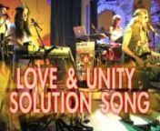 Love &amp; Unity Solution Song is part of the ‘Love &amp; Unity’ New-Topical-Song book and 6 Audio-CD Box presenting 88 song lyrics and recordings from Michel Montecrossa’s powerful and warm-hearted Love &amp; Unity Climate Change Concert Tour 2012. Each song is featured with easy to learn guitar chord-progressions and beautiful art-work. The 6 Audio-CD Box presents the stunning performance of all songs by Michel Montecrossa together with his band The Chosen Few.nThe 88 songs include great
