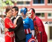 How do you make sure to get through all challenges on a wedding day&#39;s gate crashing without hassle? Well, you get the help from bunch of superheroes to act as your groomsmen. Or the other way around. Our groom, Kwam Ming has assembled a team of superheroes (Superman, Batman, Wolverine, the Avangers) plus a minion to get to our Bride Swee Giang. Sounds like a blockbuster movie in the making, huh. Though in actual it was more like a comedy film. Nevertheless, the bridesmaids came well prepared and
