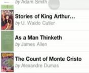 A quick demo of Free Audiobooks for iPhone.