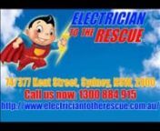 http://www.electriciantotherescue.com.au Electricians Mascot 1300 884 915nElectrician To The Rescuen74/377 Kent Street, Sydney NSW 2000nPh: 1300 884 915nnElectrician to the Rescue have the experienced, professional and trained electricians. We offer trustworthy technicians, 24/7 rescue service and up front honest pricing in Mascot and surrounding areas.