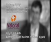 Interview de Philippe POTIN - CNRS / Station biologique de Roscoff.nConférence de presse Valorial - Avril 2011 -