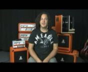 Doug Dopler shows off the New 500 watt Bass Terror from Orange Amplifiers.