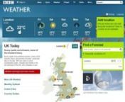In 2012 I was the lead designer of the BBC Weather product in London. This video offers users outside of the UK a view of the specific UK version instead of the international version. You can read my blog entry at the BBC of the making of BBC Weather here: bbc.co.uk/blogs/bbcinternet/2011/11/bbc_weather_design_refresh.html