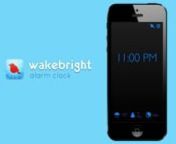 WakeBright Alarm ClocknBy Isotopy Incnn★★★★★ One of the most popular and highly rated alarm clock apps for the iPhone ★★★★★n★★★★★ WakeBright, normally &#36;0.99, is FREE through Labor Day Weekend! ★★★★★nnHave a beautiful morning with WakeBright! Create your personal alarms, wake up to your favorite music or Pandora station, and select from polished effects and pleasing sounds. Customize your time display with any colors for day or night. WakeBright is also you