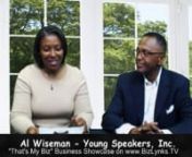 www.hertube.tv Guest Al Wiseman of Young Speakers, Inc., believes that communication skills are essential to building a solid foundation that will prepare our youth to be successful in school, work and life. The mission of YSI to provide public speaking and communication skills training to youth, ages 10-18, that builds their self-confidence, increases their self-esteem, and enhances their leadership potential.