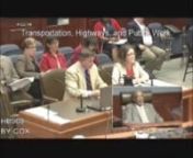 The House Transportation Committee failed to pass a bill that would require contractors to document their equal pay practices Tuesday, April 22, 2014, on a 5-7 vote. In this video, Renee Amar of LABI, opposes the measure, brought by Rep. Kenny Cox (D-Natchitoches), because it adds bureaucracy to an already bureaucratic process.