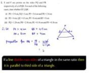 NCERT Solutions for Class 10th Maths Chapter 6 Triangles Exercise 6.2 Question 2 ii