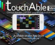 touchAble, top-selling Ableton Live controller app for iPad, now released for iPhone and iPod touch, 9,99 US&#36; / 8,99 eurosspecial introductory price.nnAvailable on the iTunes App Store: https://itunes.apple.com/app/touchable-mini/id782993938?mt=8nnTaking advantage of the complete rewritten code of its big brother touchAble 2 for iPad, touchAble Mini offers a tight, flexible workflow that can be adjusted to suit any Ableton Live users needs, in a very portable format, making it the most appropr