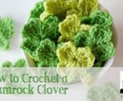 Kim Layton from www.EverythingEtsy.com demonstrates how to make a wonderful little crochet shamrock.These are super-easy to make and great for crochet beginners and pros alike.nGreat for all sorts of uses.The written pattern is available at: http://www.everythingetsy.com/2014/02/crochet-shamrock-patterncreate-banner/