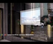 High definition display works on any glass windows, touch less gesture control technologies,