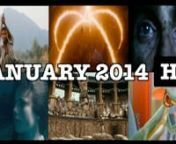 January 2014 movie trailer mashupnNew movies for January 2014 (playlist - http://bit.ly/1lOIpDa)nnJanuary 3nTHE BEST OFFER (IFC Films) - starring Sylvia Hoeks, Geoffrey Rush, Jim SturgessnnBEYOND OUTRAGE (Magnolia Pictures) - starring Takeshi Kitano, Tomokazu Miura, Toshiyuki NishidannIN NO GREAT HURRY: 13 Lessons in Life with Saul Leiter (Little Scraps of Paper Films)nnOPEN GRAVE (Tribeca Film) - staring Sharlto Copley, Thomas Kretschmann, Joseph MorgannnPARANORMAL ACTIVITY: THE MARKED ONES (Pa