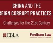 Fordham Law School and the Chinese Business Lawyers Association presented this project on January 29, 2014.nnOPENING REMARKSn- Sean Griffithu2028u2028nProfessor of Law, Fordham Law SchoolnnSPEAKERSn- Professor Daniel Chow u2028nProfessor and Associate Dean, Ohio State University; u2028Author,