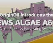 EWS Algae A120 is a mid-scale algae harvester that processes up to 120 liters (32 gallons) per minute of algae water and is ideally suited to distributed architectures. Individual A120 units can each be assigned to manage a pond or bioreactor assembly of up to 500,000 liters. Units can be combined to achieve massively parallel processing capability.nnRead more: http://www.originoil.com/products/algae-processing/ews-algae-a60#ixzz2tKztxwRA